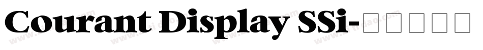 Courant Display SSi字体转换
